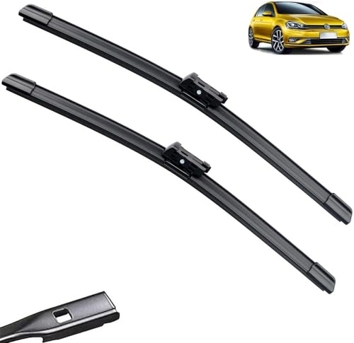 Regenwischer Set kompatibel mit VW Golf 7 5G1 VII MK7 Variant 2012–2020 vorne hinten Wischerblätter Windschutzscheibe Windschutzscheibe Alltrack Sportsvan GTE GTD GTI R, Allwetter-Wischerblatt(Color: