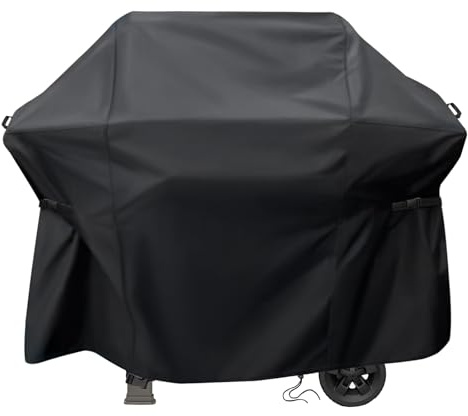 Agustone 53 Inch Cover for Weber Spirit 4-Burner Grill E-425 Liquid Propane, Outdoor Waterproof Griddle Cover for Weber Spirit 300 & 400 Series Grills, Heavy Duty Cover for BBQ Grill