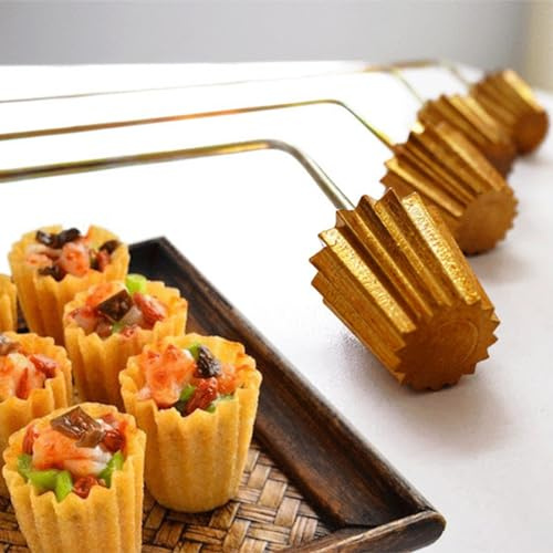 Monozoz Pie Molds for Baking | Reusable Fried Snack Mold | Pie Tee Maker Cupcake Tool Kitchen Bakeware Gadget, Be Decoration for Friends, Family