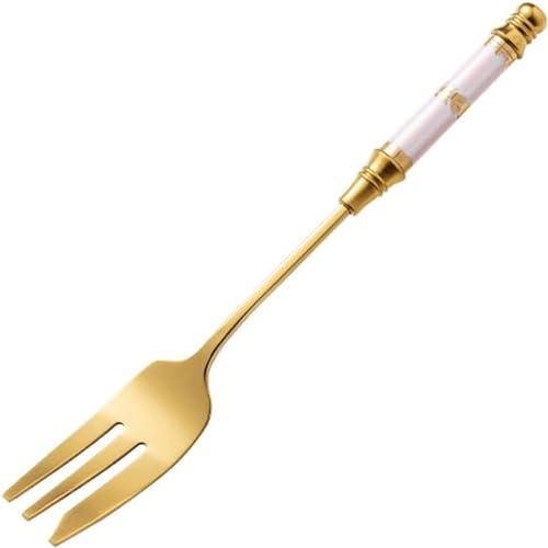Dessert Forks Household Cute Dinner Forks Stainless Steel Cake Fork Leaf Fruit Dessert Cake Fork Flatware Forks Creative Cream Convenient Dinner Forks