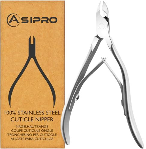ASIPRO Coupe Cuticule Ongle Professionnel Pince Cuticule Ongle, Acier Inoxydable Coupe Cuticules Pince a Envies Cuticules Professionnel Pince a Cuticule Ongle, Pince a Cuticule pour Manucure Pédicure