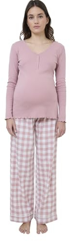 VERTBAUDET Pyjama 2 pièces Femme Allaitement Rose poudré 40