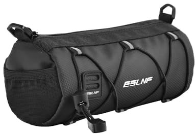 Zhufas Sac de Guidon Vélo, Sacoche Cadre Velo, Sac de Guidon de Vélo Imperméable, Accessoires pour vélos 2,4 L(Noir)