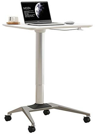 Rednerpult, Büro-Schulungspult, Hubtisch, Schlichter moderner Laptop-Schreibtisch, mobiles Rednerpult für Restaurants und Hochzeiten (Farbe: Weiß, Größe: Einheitsgröße) (Weiß, Einheitsgröße)