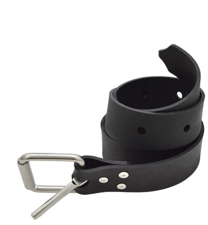 DIVJINGHAO Diving Weight Belt with Quick Release Stainless Steel Buckle Rubber Weight Belts for Free Diving, Spear Fishing Diving Belt 53 inches(1.35m) (black)