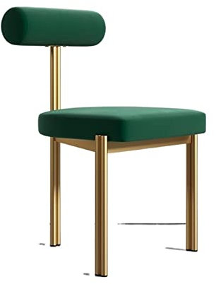 Hocker, minimalistisch, goldfarbene Beine, Esszimmerstühle, modernes Design, Kissen, Loungesessel, Wohnzimmer, Balkon (Stil 3)