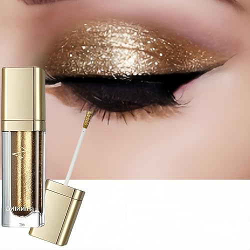 Flytande Glitter ögonskugga, Flytande ögonskugga, Flytande metallögonskugga, flytande skugga, flytande skugga, Liner ögonskugga, flytande skimrande metallisk glitter ögonskugga