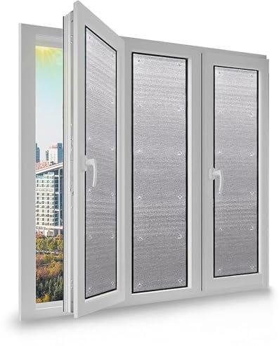 Films pour fenêtres à Isolation Thermique,Film Occultant Anti Chaleur Film de Protection Solaire,Film Fenetre Anti Regard,Films isolants Anti UV pour fenêtre 9 mm