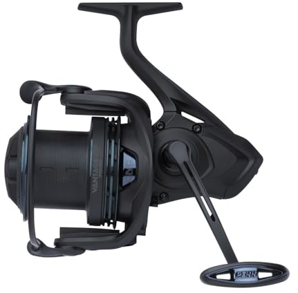 PENN Vantage XT Long Cast Angelrolle, Karpfenrolle im Pit-Style, Schwarz, Weitwurfrolle, Freilaufrolle, Modell 7000 und 8000 (8000)