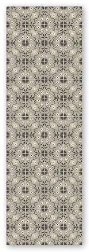 Panorama Tapis Vinyle du Sol Cuisine Salle de Bain - Modèle Gris Olive 80x250 cm - Différentes Tailles
