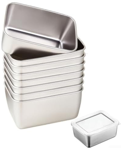 10Pcs/set Stainless Steel Food Containers Boxes With Secure Lids, Kitchen Food Storage Box Containers Fit For Refrigerator Microwave And Dishwasher