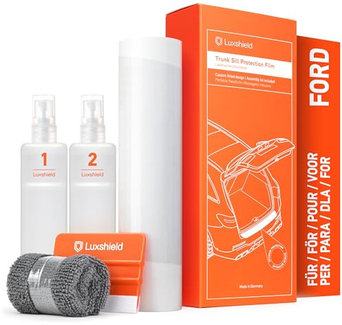 Luxshield stötfångar skyddsfilm för Ford Fiesta 8 (VIII) JH8 I 2017-2023 - Stötfångarskydd, bil, lasttröskel, repskydd, lackskyddsfilm - transparent glansig