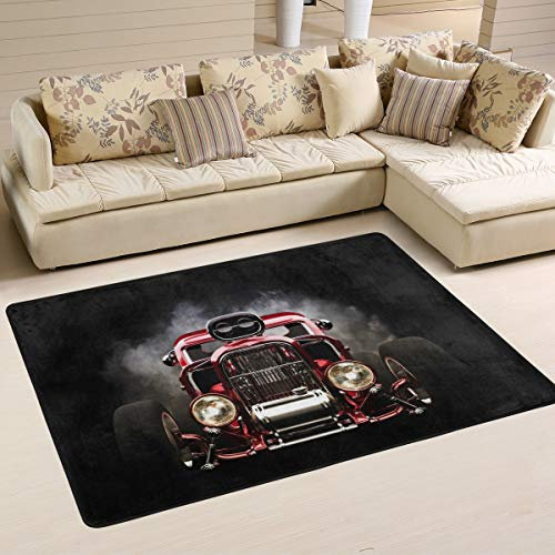 MNSRUU 3D-Modell-Autoteppich für Wohnzimmer, Schlafzimmer, Textil, Multi, 91cm x 61cm(3 x 2 feet)