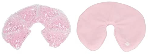 Stillen Brustgelkissen Heiß-Kalt-Kompresse 6,5 cm mit Stoffbezug für Stillende zur Postpartum Recovery und bei Brustschmerzen Warme Kälte Brust Gel Pad