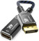 deleyCON Adaptateur DisplayPort vers HDMI (pour Monitor/TV/Projecteur) - 4K@30Hz // 1080P@60Hz - Connecteur en Aluminium Câble en Nylon DisplayPort vers Prise HDMI - pour Ordinateur DP PC - Noir