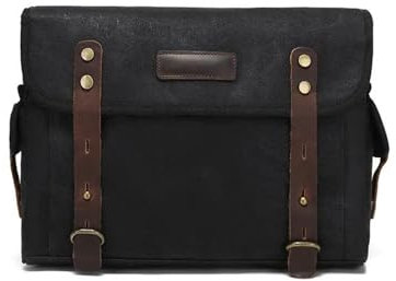 VAHAKKRMVM Motorrad Satteltaschen Abnehmbare Motorradtasche wasserdichte Tasche Gepäcktasche Reitausrüstung Eine Schulter Messenger Tasche Mit Lederkopfteil(Schwarz)