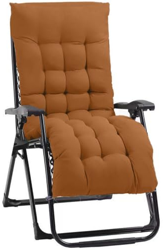 COSE DA CASA Sedia a sdraio gravità zero pieghevole cuscino imbottito 5cm poggia piedi TERRACOTTA Poltrona richiudibile relax giardino mare spiaggia piscina