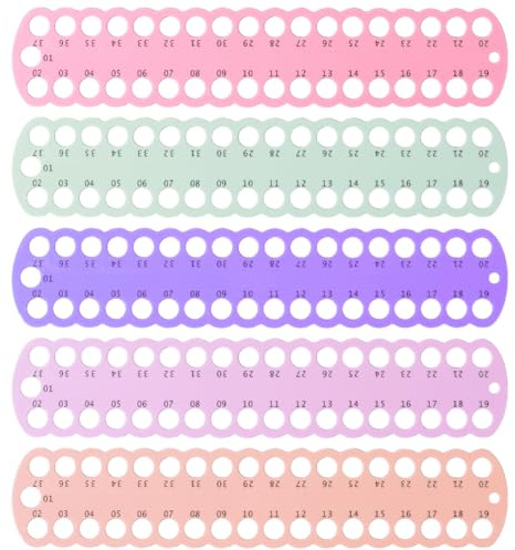 CABODYALS 5 Stück Stickgarn Spulen Aus Kunststoff In 5 Farben Kreuzstich Garnhalter Aufbewahrungsregal Kartenhalter Wickelplatte Board Organizer Werkzeuge Für Heimwerker Basteln Nähen Handarbeiten Zub