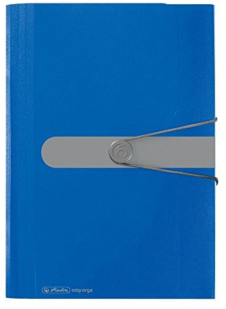 herlitz easy orga to go Fächermappe mit 12 dehnbaren Fächern, blau