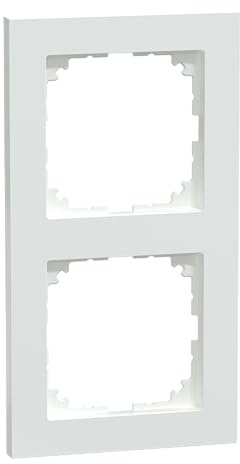 Merten MEG4020-3625 M-Pure - Marco embellecedor (2 Orificios), Color Blanco