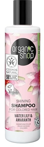 Organic Shop Shining Shampoo for Colored Hair Water Lily and Amaranth, 280 ml
