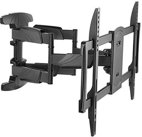 RICOO Supporto TV parete S5064 Girevole Inclinabile Televisore 37-65 (94-165 cm) Staffa universale Televisione LED/Curvo VESA 300 x 200-600 x 400