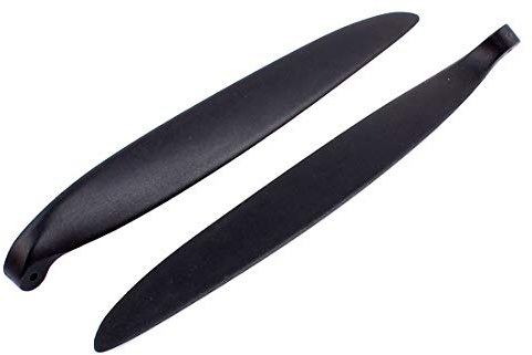 Aexit Pair Plastic Electrical equipment Folding Propeller Vanes 15 x 13 Inch for Glider Plane Brush Motor