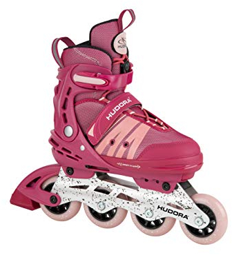 HUDORA Inline Skates Comfort - Inliner für Kinder & Jugendliche in versch. Größen - Roller Skates bis zu 6 Größen in Weite & Länge verstellbar - atmungsaktive Freizeit Inline Skates