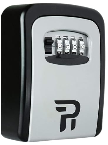 Rudy Run Key Lock Box for Outside - Wall Mount Lockbox for House Keys Outdoor - Combination Key Hiders to Hide a Key - Waterproof Key Safe Storage Lock Box