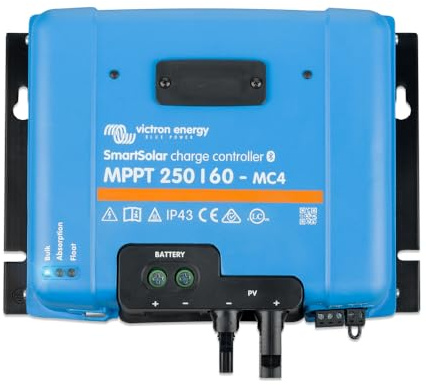 Victron Energy SmartSolar MPPT MC4 250V 60 amp 12/24/36/48-Volt Contrôleur de Charge Solaire (Bluetooth)