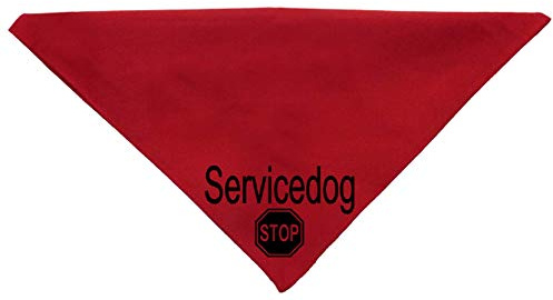 Hundehalstuch Servicedog Stop Assistenzhund in Wunschfarben
