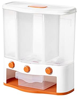 TOMYEUS Grains Dispenser Wall- Mounted Cereal Dispenser Rice Dispenser Rice Storage​ Bucket Grain Storage Tank Home Dry Food Ducket Container Kitchen Tool Cereal Containers