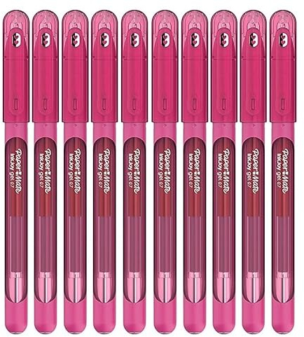 Newell Brands Paper Mate InkJoy Gelschreiber mit Kappe, verschiedene Farben, 0,7 mm, mittlere Spitze, Spitze, 10 Stück