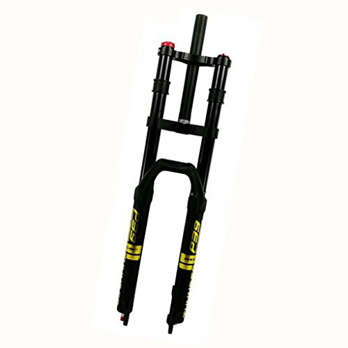 LHHL Fahrradgabel MTB 27.5 29 Zoll Doppelte Schulterkontrolle DH Bergab Suspension Luftdruck Fork Manueller Lockout 1-1/8 Straight Tube Scheibenbremse QR 9MM Zugstufeneinstellung