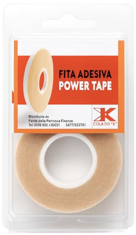 Nastro Biadesivo Pretagliato per Extension Capelli, Rotolo 5,4 m x 11 mm, Tape per Extension, Applicazione Rapida, Nastro Biadesivo ad Alta Resistenza a Lavaggi e Calore, Durata fino a 12 Settimane