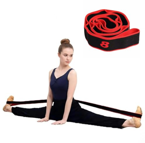 GIMIRO Fitness-Gummiband Segmentiertes Widerstandsband für Yoga Pilates Tanz Stretchband Rehabilitations Spannband