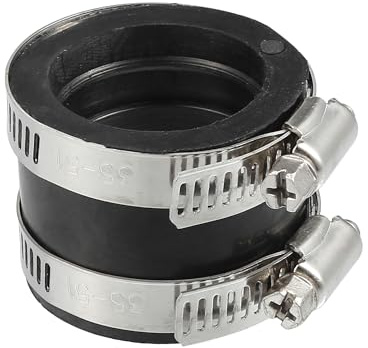X AUTOHAUX Adattatore carburatore nero ID 35 mm interfaccia avvio tubo di aspirazione – 1 pezzo