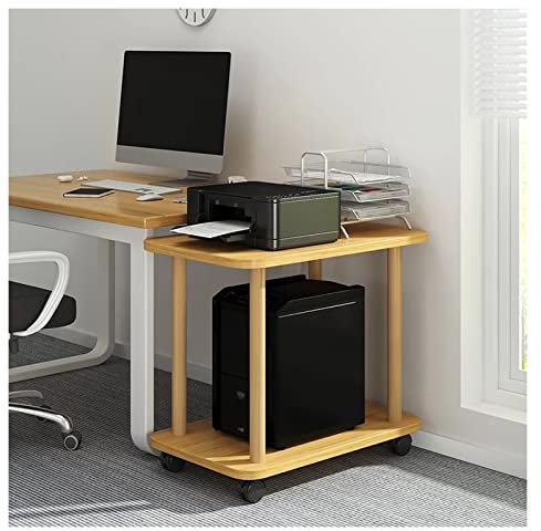 Soporte para Impresora Soporte for impresora de 2 niveles con almacenamiento, soporte for torre de CPU con ruedas, soporte for CPU móvil, estante for impresora, mesa auxiliar for sofá, mesa de centro