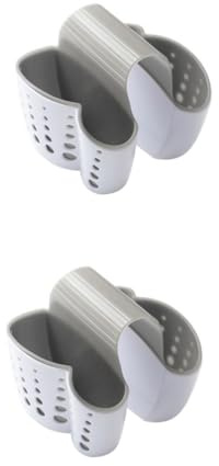 TOPBATHY 2 Piezas Cesta del Fregadero Colgador Estropajo Fregadero Portaestropajos Fregadero Poner Soportes de estantería filtrar colador Estante Organizador de jabón Aparato de baño