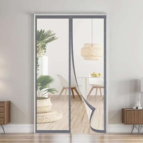 Transparent Magnet Wärmeschutzvorhang Tür 120x240cm,Thermo Türvorhang,Isolier Schutz Vorhang,Selbstschließend,Haustierfreundlich,Wasserdicht, Winddicht,Stromsparen