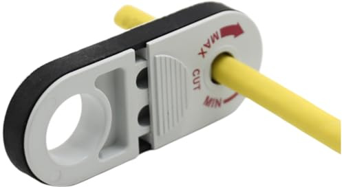 Yuiturt Herramienta universal para pelar cables de red, herramienta multifuncional para pelar cables coaxiales, herramienta pelacables de bolsillo para un uso fácil y resultados profesionales