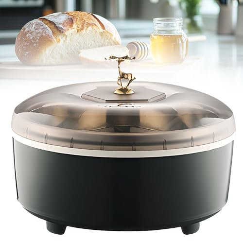 Macchina per la lievitazione del pane da 5 litri - Temperatura regolabile tra 20-55℃, Scatola di proofing automatica con termostato e rivestimento in acciaio inoxidabile per yogurt, pane e buns green