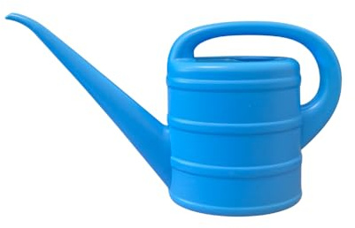 Gießkanne 10L | 8L | 5L | 3L | 2L | 1L | 0,9L Bewässerung Garten Blumengießkanne Blumen Gärtnern 2 Farben: blau/grün/rot/gelb/rosa (Blau, 2L)