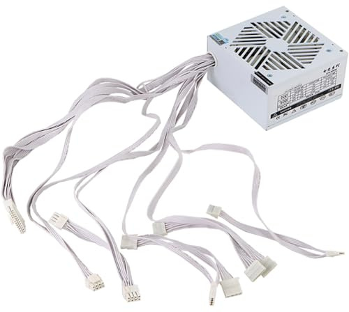 Fuente de alimentación para computadora, 650 W, 180 – 240 V, 120 mm, ventilador de refrigeración, chasis, para PC gamer, fuente de alimentación profesional