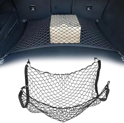 Red de Sujeción para Maletero de Coche para Audi Q3 2011-2020 2021 2022 2023 2024 2025 8U F3, Malla de Carga Ajustable con Ganchos de Montaje, para Organizar Compras Y Equipaje
