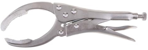 Zambuph Chiave a pinza autobloccante, pinza multiuso, 45 mm, per lavori di manutenzione di veicoli in acciaio, trattata termicamente e placcata. Chiave a per tubi, filtro olio.