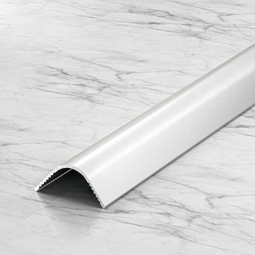 Coayuou Baguette De Finition Carrelage 100cm* 3 Pièces Baguette D Angle Aluminium Protection Coin Idéale Pour La Protection Des Murs Dans Les Espaces Résidentiels Et Commerciaux(Silver,20mm)