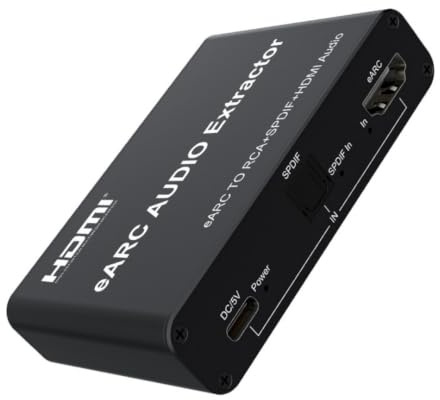 eARC/ARC Audio Converter eARC to RCA+SPDIF+HDMI Audio