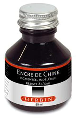J.Herbin 11209T Chinatusche, 50 ml, schwarz