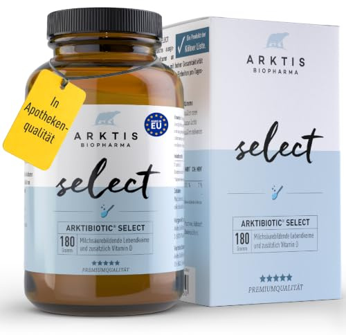 Arktibiotic Select 180g Milchsäurebakterien mit 6 Lactobacillus-Kulturen + Vit D